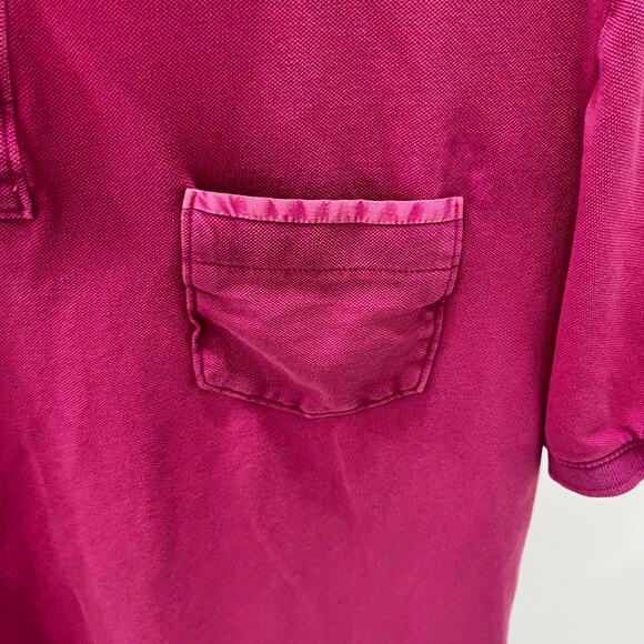 Tommy Bahama Men’s MD Fuchsia Chest Pocket Polo Shirt - Picture 3 of 5